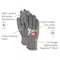 Magid Coated Gloves, Polyurethane, 6 Abrasion Level, Salt & Pepper, 1 PR GPD591-5 - alternate 2